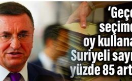 BAŞKAN SAVAŞ; SURİYELİ SEÇMEN SAYISI GEÇEN SEÇİME GÖRE YÜZDE 85 ARTTI