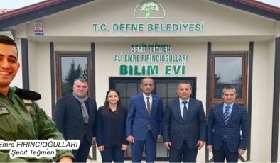 ŞEHİT TEĞMENİN ADI BİLİM EVİNE VERİLDİ