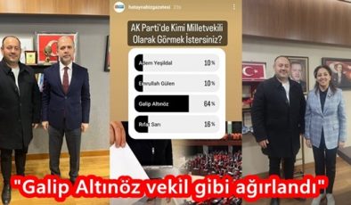 GALİP ALTINÖZ VEKİL GİBİ AĞIRLANDI