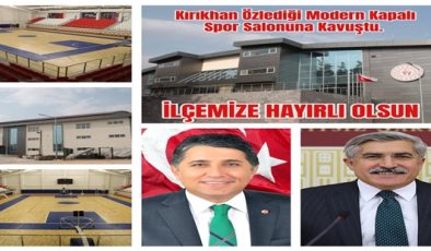 KIRIKHAN ÖZLEDİĞİ SPOR SALONUNA KAVUŞTU