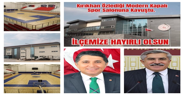 KIRIKHAN ÖZLEDİĞİ SPOR SALONUNA KAVUŞTU