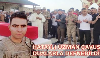 UZMAN ÇAVUŞ GÜNDOĞAN, DUALARLA DEFNEDİLDİ