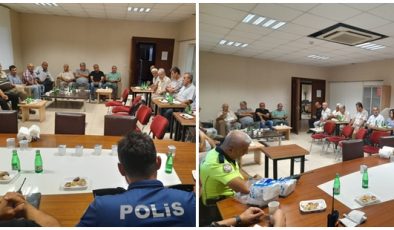 İSKENDERUN İLÇESİNDE MUHTARLAR POLİSLERLE BULUŞTU