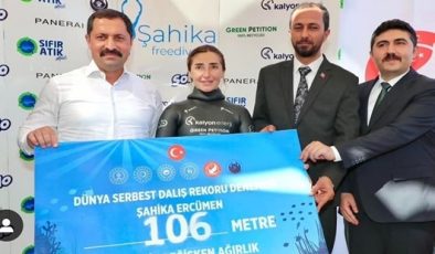 ŞAHİKA ERCÜMEN DÜNYA REKORUNU HATAY’DA KIRDI