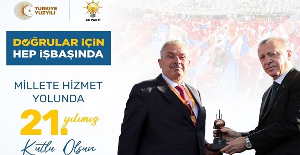 YILMAZ: MİLLETE HİZMET YOLUNDA 21. YIL