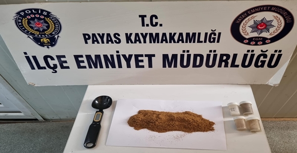 PAYAS’TA 56,6 GRAM SENTETİK KANNABİNOİD ELE GEÇİRİLDİ