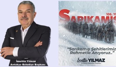 BAŞKAN YILMAZ SARIKAMIŞ ŞEHİTLERİNİ ANDI