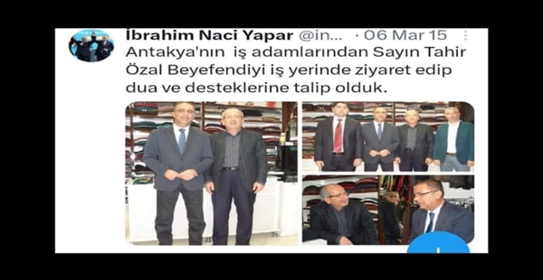 İBRAHİM NACİ YAPAR’IN FETÖ’CÜ TAHİR ÖZAL İLE NE GİBİ İLİŞKİLERİ VAR ?