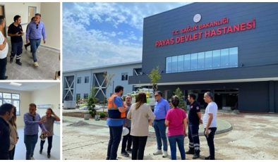 BARÇIN, PAYAS DEVLET HASTANESİ İNŞAATINI İNCELEDİ