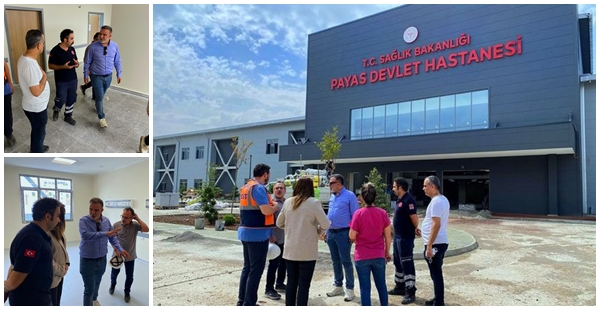 BARÇIN, PAYAS DEVLET HASTANESİ İNŞAATINI İNCELEDİ