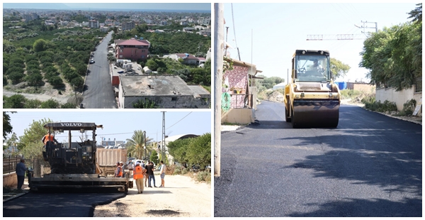 SAMANDAĞ’DA HBB’NİN ASFALT ÇALIŞMALARI DEVAM EDİYOR