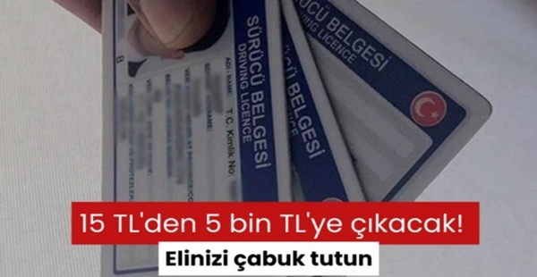 İÇİŞLERİ BAKANLIĞI’NDAN ESKİ TİP EHLİYET UYARISI