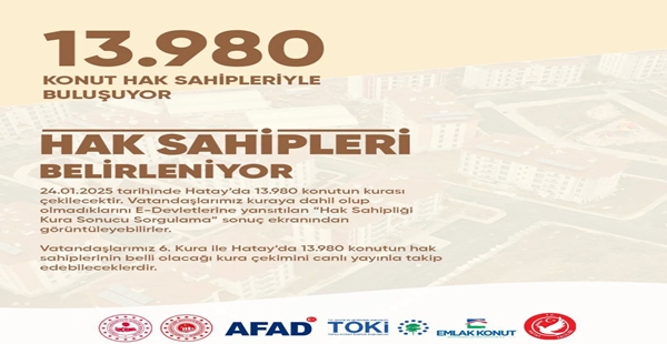 HATAY’DA DEPREM KONUTLARINDA BÜYÜK GÜN!