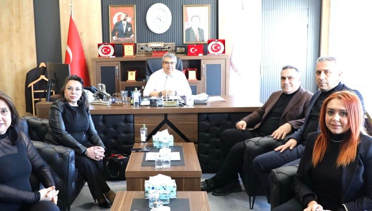 SÖNMEZ, DERNEK YÖNETİCİLERİNİ AĞIRLADI