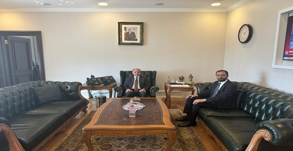 BAŞKAN YALÇIN BAKAN YARDIMCISI AKTAŞ’I ZİYARET ETTİ