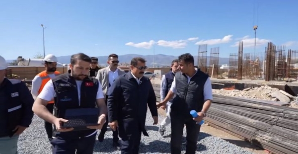 VALİ MASATLI İNŞA ÇALIŞMALARINI YERİNDE İNCELEDİ