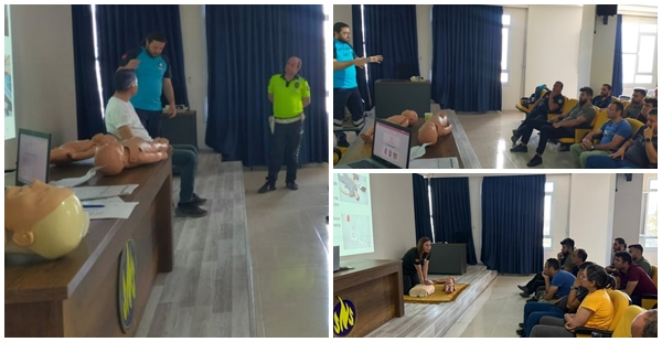 HATAY İL EMNİYET MÜDÜRLÜĞÜ PERSONELİNE İLK YARDIM EĞİTİMİ VERİLDİ