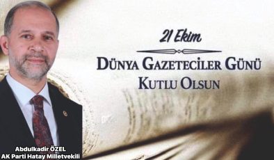ÖZEL: DÜNYA GAZETECİLER GÜNÜ KUTLU OLSUN