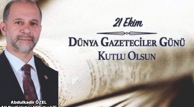 ÖZEL: DÜNYA GAZETECİLER GÜNÜ KUTLU OLSUN