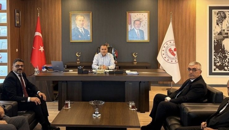 KAYMAKAM AKDAŞ MUHTAR HEYETİNİ KABUL ETTİ