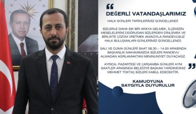 BAŞKAN YALÇIN HALKI DİNLEYECEK