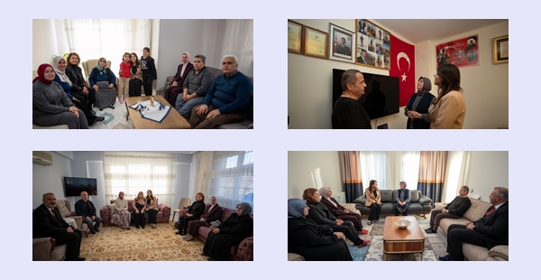 HATAY’DA ŞEHİT AİLELERİNE ANLAMLI ZİYARET