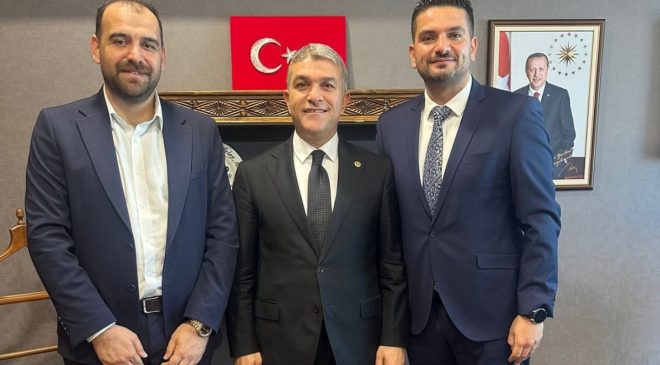 MİLLETVEKİLİ ADEM YEŞİLDAL, YILMAZ VE ÇELİK’İ AĞIRLADI