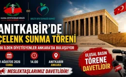 DİYETİSYENLERDEN ANKARA’DA TARİHİ ADIM: ANITKABİR’DE DEV BULUŞMA