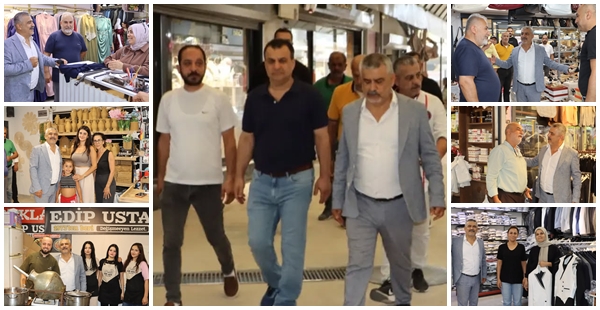 BAŞKAN ALAKUŞ’TAN UZUN ÇARŞI ESNAFINA ZİYARET
