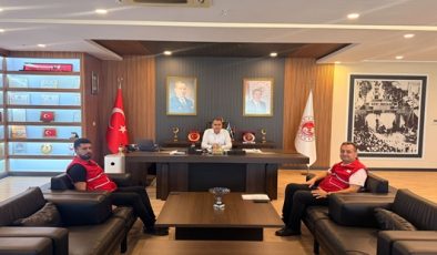 KAYMAKAM AKDAŞ, KIZILAY HATAY İL BAŞKANI KİMYONOĞLU’NU KABUL ETTİ