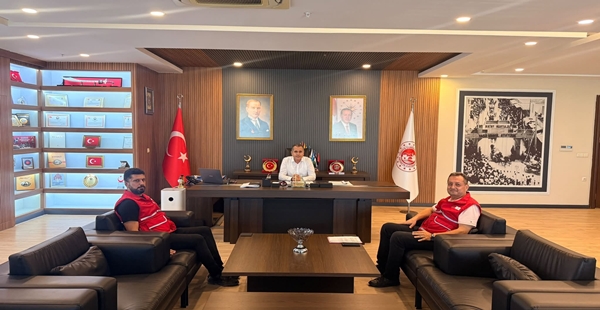 KAYMAKAM AKDAŞ, KIZILAY HATAY İL BAŞKANI KİMYONOĞLU’NU KABUL ETTİ