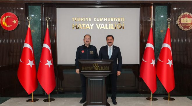 AFAD BAŞKANI PEHLİVAN’DAN HATAY VALİLİĞİ’NE ZİYARET