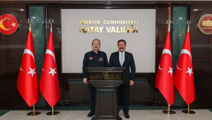 AFAD BAŞKANI PEHLİVAN’DAN HATAY VALİLİĞİ’NE ZİYARET
