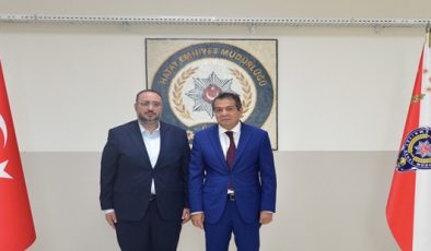 MUSTAFA ŞENER’DEN İL EMNİYET MÜDÜRÜ RÜŞTÜ YILMAZ’A ZİYARET