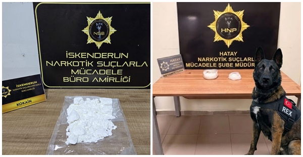 HATAY’DA UYUŞTURUCU OPERASYONU: 2 ARAÇTA KOKAİN VE METAMFETAMİN ELE GEÇİRİLDİ, 3 KİŞİ TUTUKLANDI