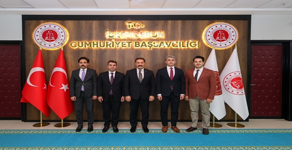 HATAY VALİSİ MUSTAFA MASATLI’DAN BAŞSAVCI BURAK ÖZTÜRK’E ZİYARET