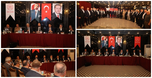 VALİ MASATLI, HATAY’IN KANAAT ÖNDERLERİYLE BİR ARAYA GELDİ