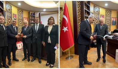 MHP HATAY İL BAŞKANI METİN TAŞÇI’DAN GENEL BAŞKAN BAHÇELİ’YE ZİYARET