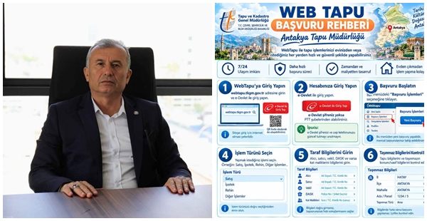 TAPUDA YENİ DÖNEM: İŞLEMLER ARTIK WEB TAPU ÜZERİNDEN TAKİP EDİLEBİLİYOR
