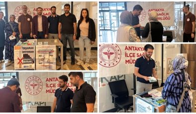 ANTAKYA’DA TÜTÜNLE MÜCADELEDE FARKINDALIK STANDI KURULDU