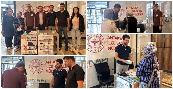 ANTAKYA’DA TÜTÜNLE MÜCADELEDE FARKINDALIK STANDI KURULDU
